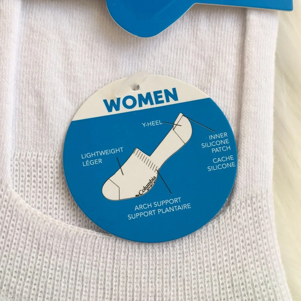 NWT Columbia PFG Women’s 3 Pk Water Stripe Liner Socks